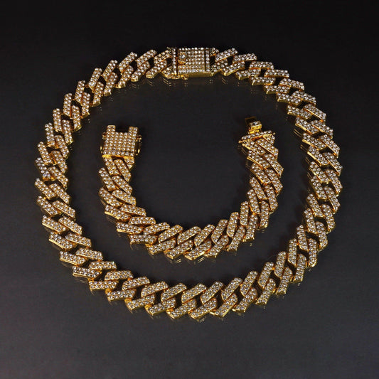 20mm Cuban Link Chain & Bracelet Set