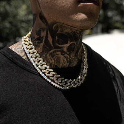 20mm Cuban Link & 5mm Tennis Chain Set