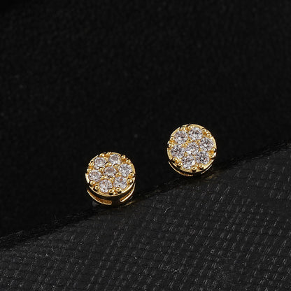 Round Cluster Earrings