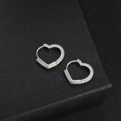 Heart Hoop Earrings