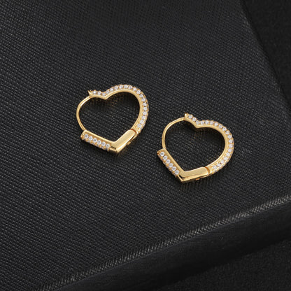 Heart Hoop Earrings