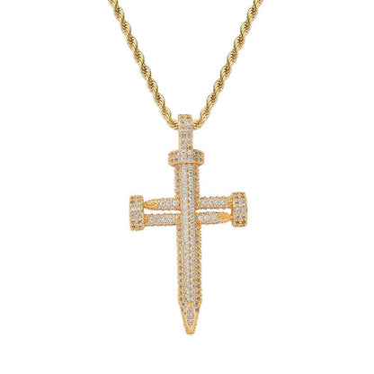 Nails Cross Pendant